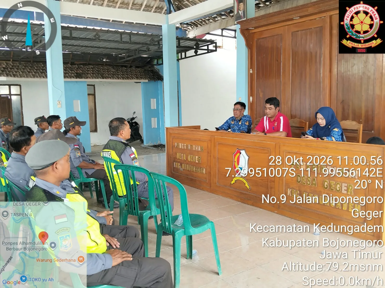 Pembinaan Linmas dan Pembuatan KTA di Desa Babat dan Desa Geger