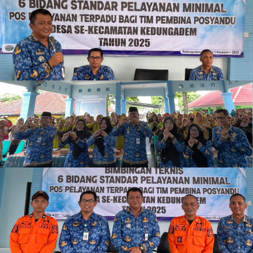 Bimbingan Teknis  lanjutan Standar Pelayanan Minimal bagi tim pembina desa se-Kecamatan Kedungadem