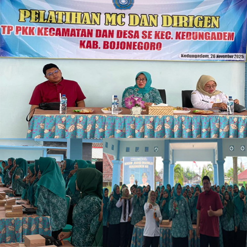 Pelatihan MC dan Dirigen PKK Kecamatan Kedungadem