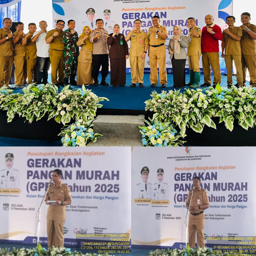 Penutupan Rangkaian Kegiatan GERAKAN PASAR MURAH (GPM) Kab Bojonegoro Tahun 2025