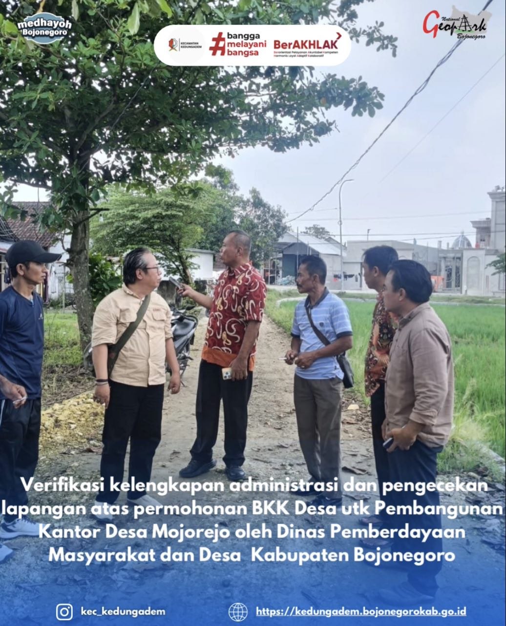 Verifikasi Atas Permohonan BKK Desa Mojorejo untuk Pembangunan Kantor Desa