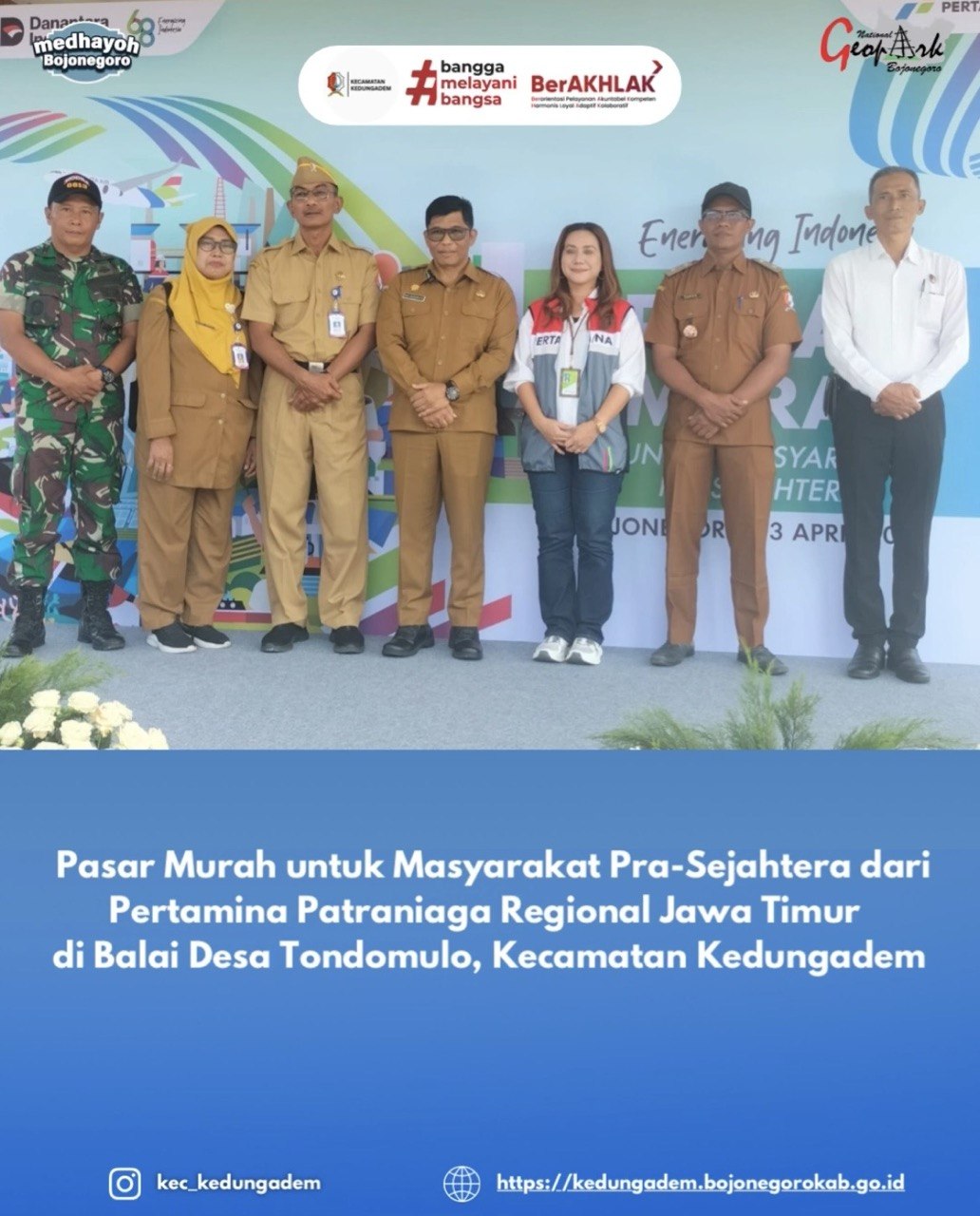 Pasar Murah untuk Masyarakat Prasejahtera Sukses Digelar di Desa Tondomulo