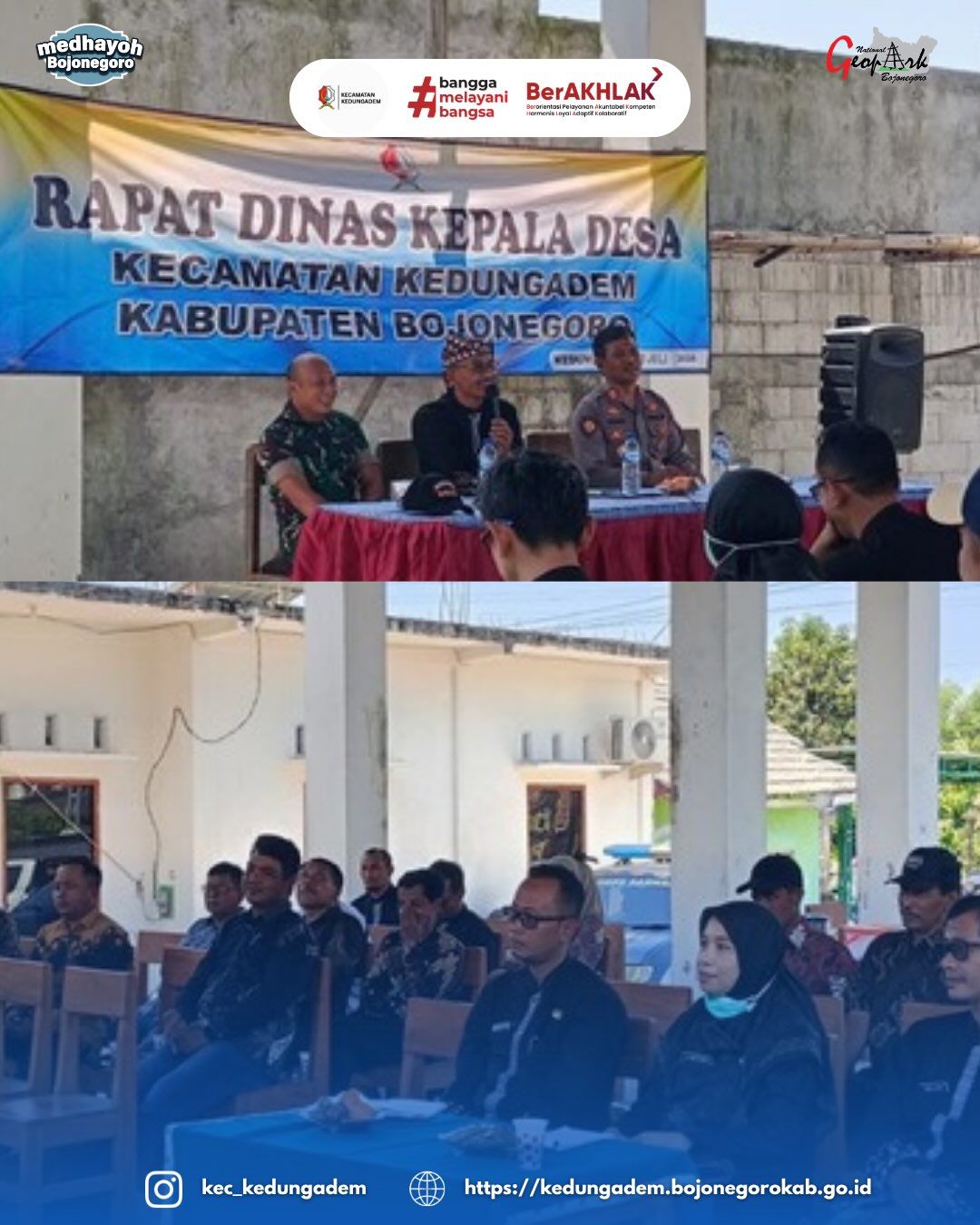 Rapat Dinas Kepala Desa se-Kecamatan Kedungadem