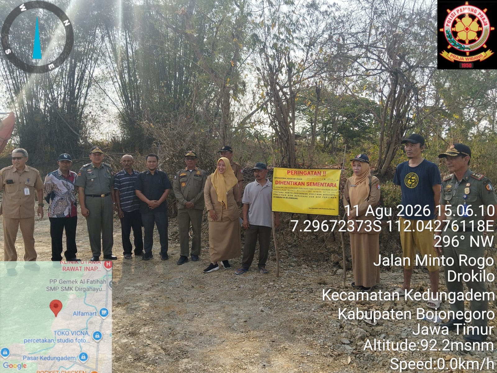 Pemkab Bojonegoro Cek Lokasi Galian C di Desa Drokilo