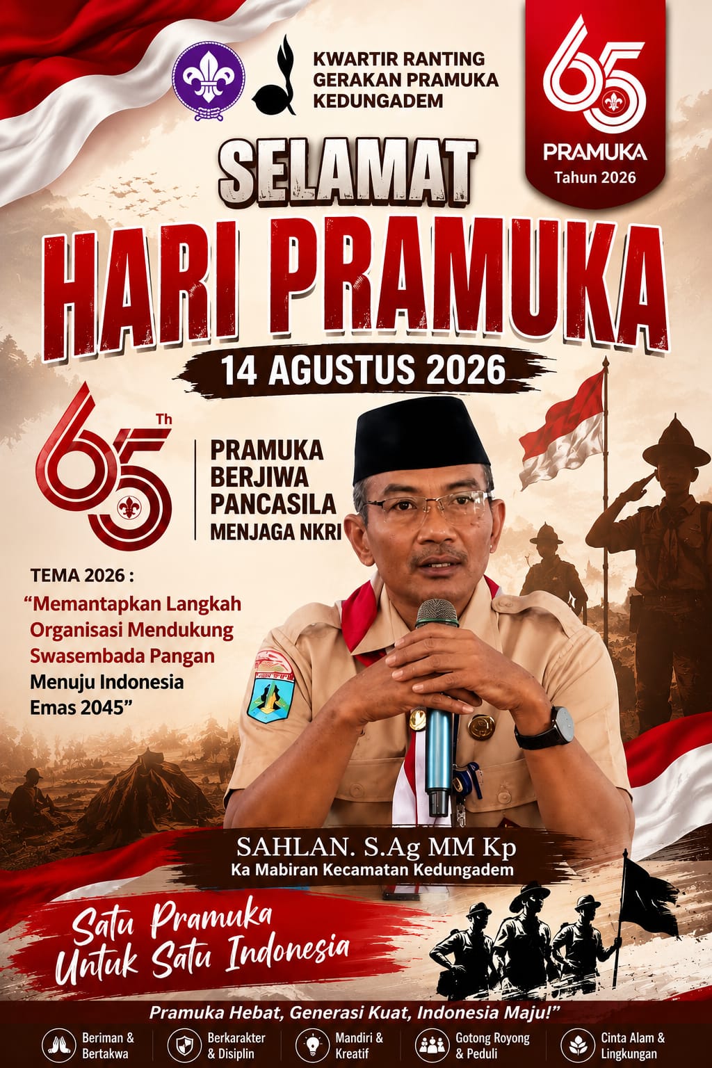 Selamat Hari Pramuka ke-65, 14 Agustus 2026