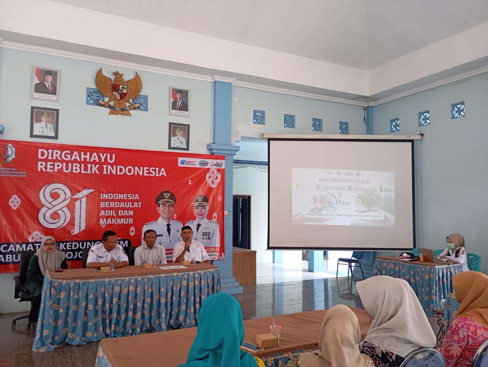 Monitoring dan Evaluasi FKKS dan Pokja Desa sehat Oleh FKS Kabupaten Bojonegoro