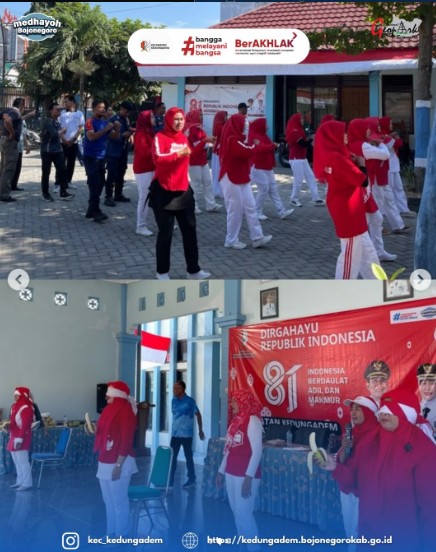 Kader IMP Kecamatan Kedungadem melaksanakan kegiatan Lomba Agustusan