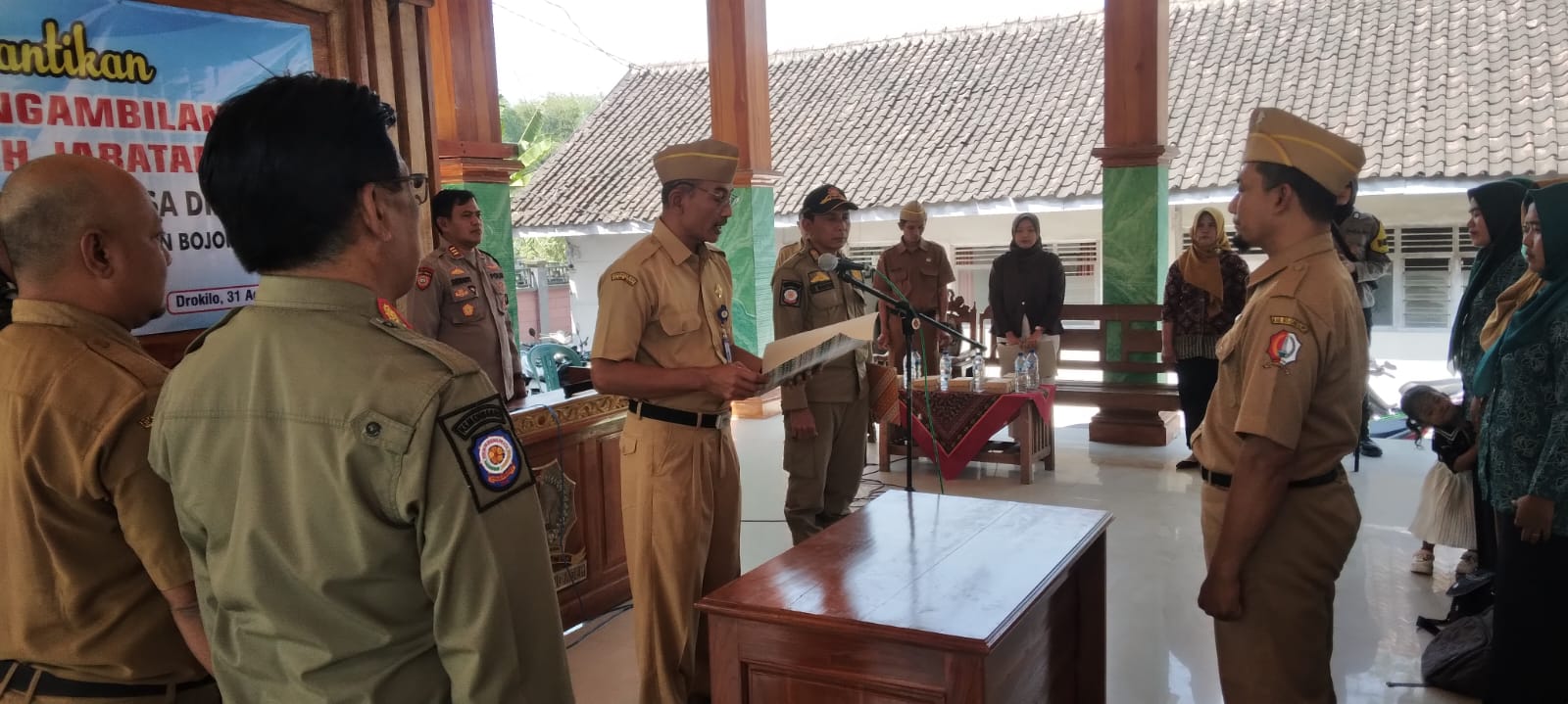 PELANTIKAN DAN PENGAMBILAN SUMPAH/JANJI JABATAN PJ. KEPALA DESA DROKILO TAHUN 2026