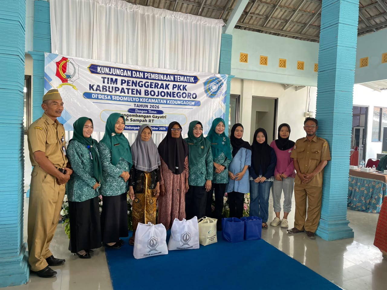 Kunjungan & Pembinaan Tematik TP PKK Kabupaten Bojonegoro di Desa Sidomulyo, Kecamatan Kedungadem