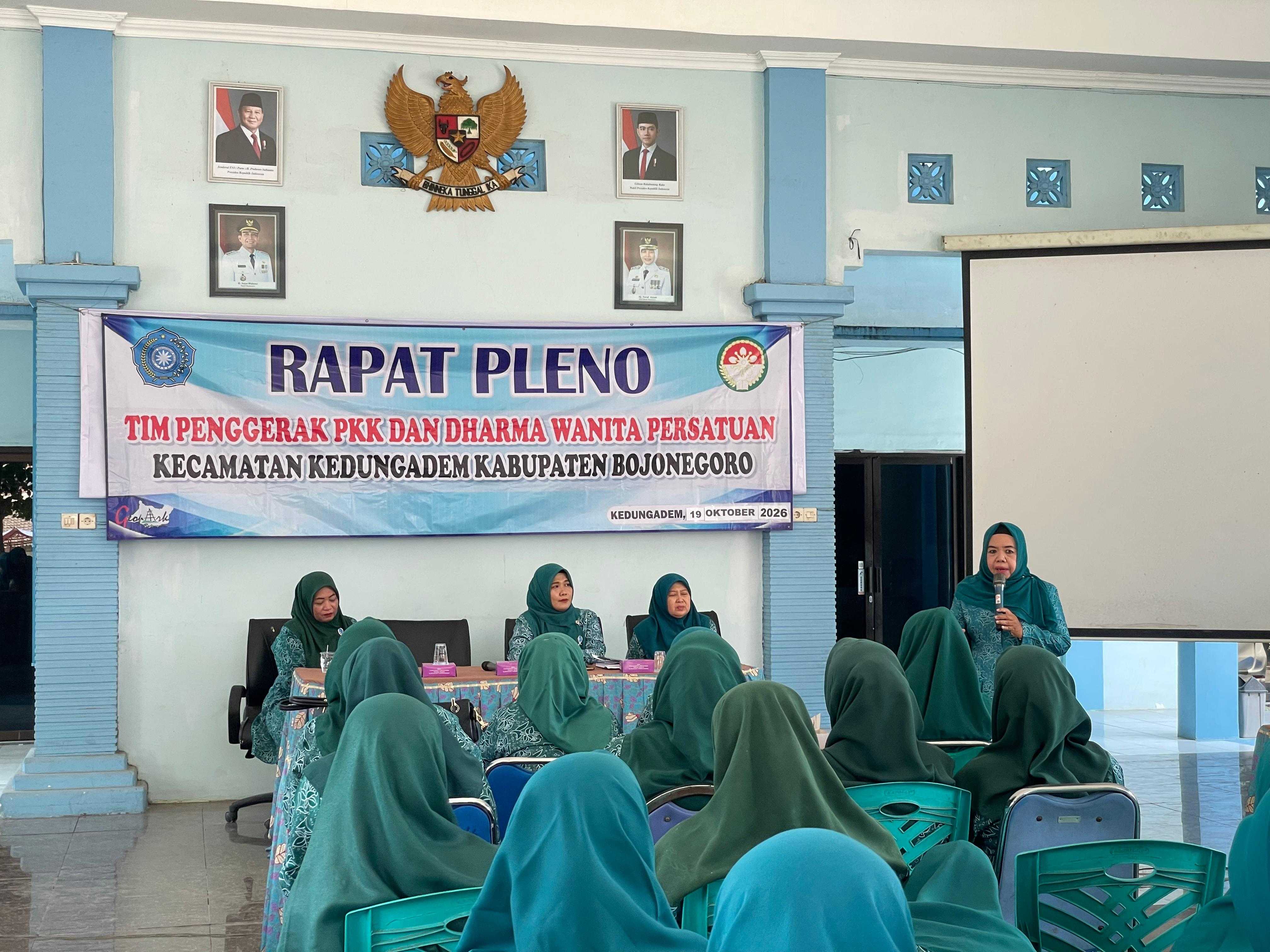 Rapat Pleno Tim Penggerak PKK Bulan Oktober 2026 Kecamatan Kedungadem