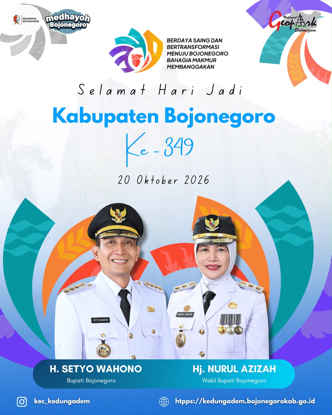 SELAMAT HARI JADI KE-349 KABUPATEN BOJONEGORO TAHUN 2026